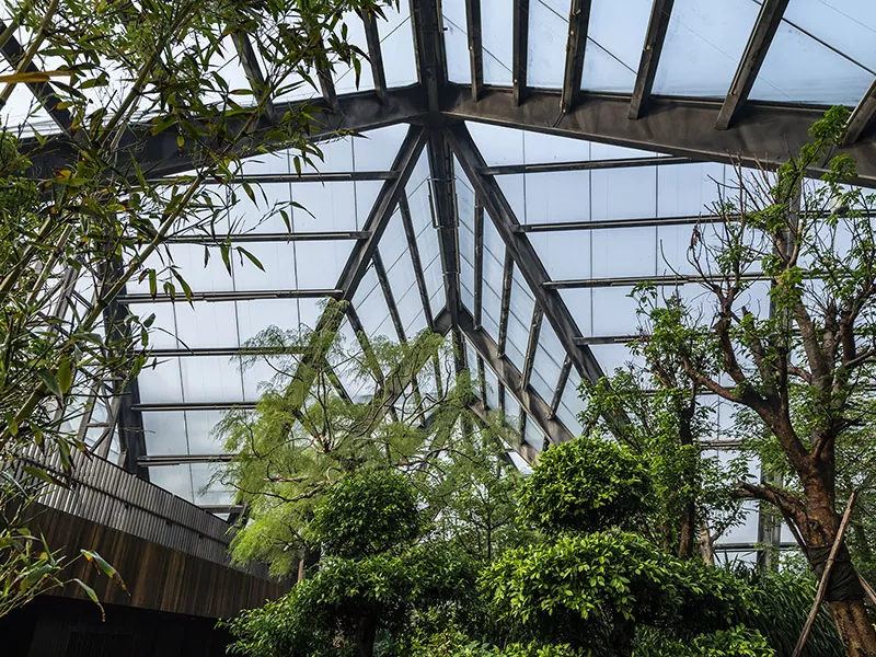 Stålstruktur Botanisk hall